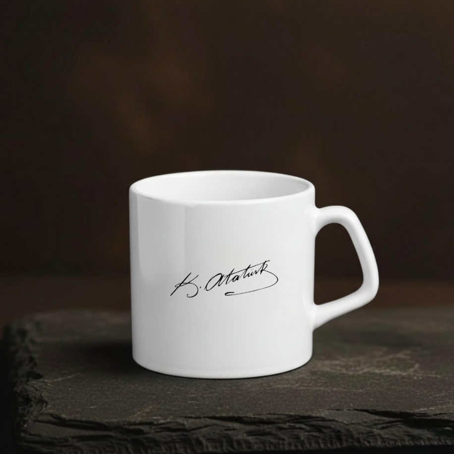 Atatürk İmzalı Bardak